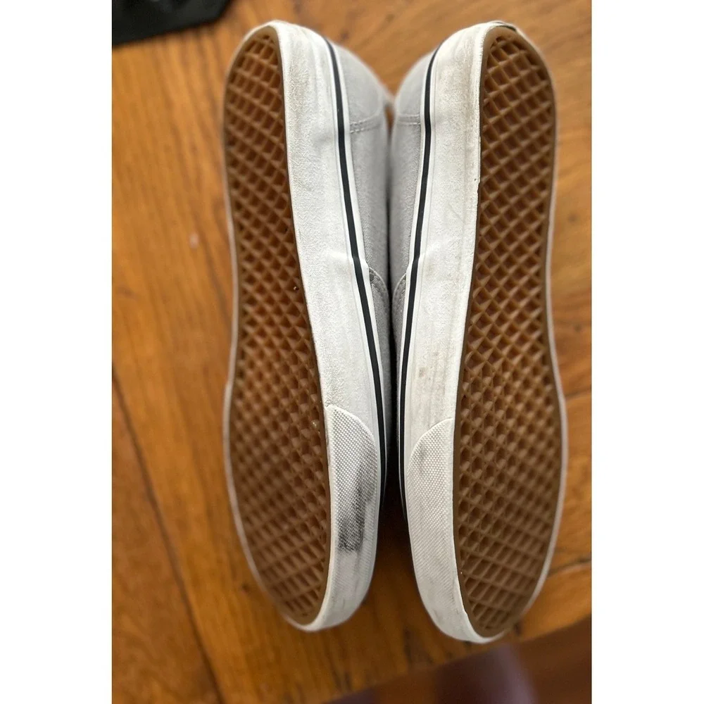 Vans light gray w/ navy laces sneakers men's 10.5